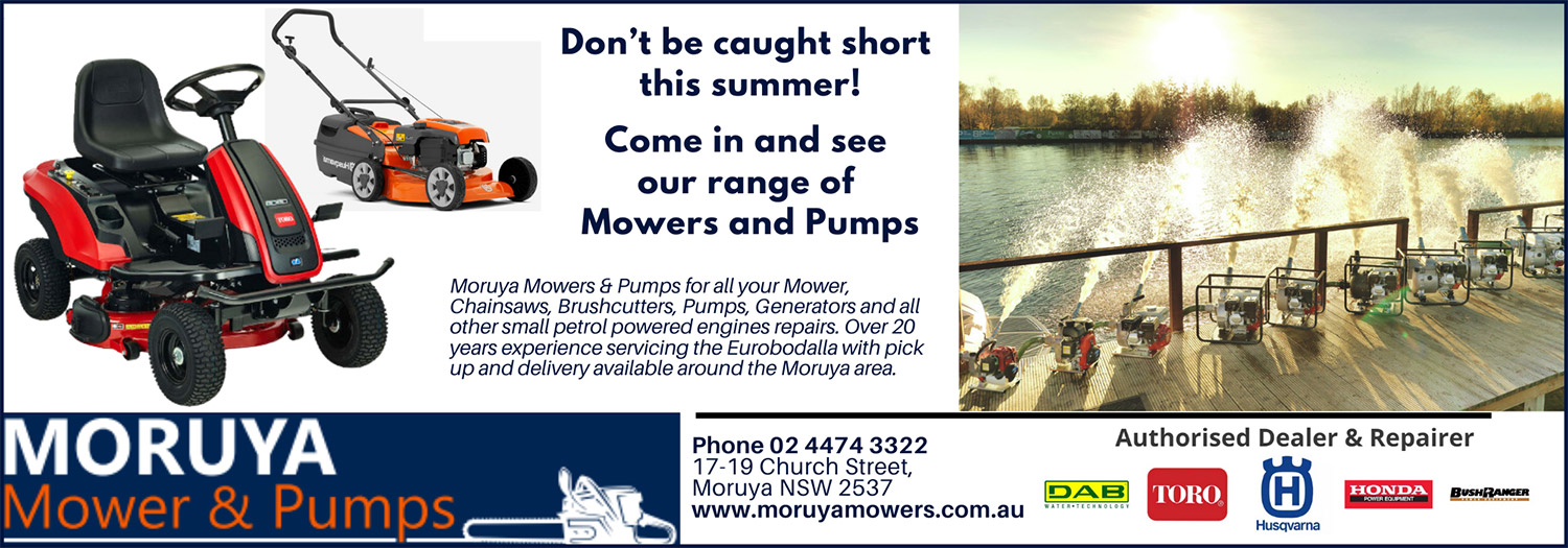 Moruya Mower & Pumps advertisement