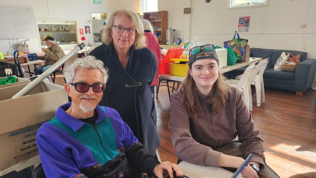 Brett, Esther and Jessie at Tech Training