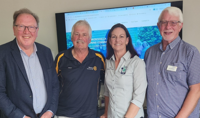Connect Eurobodalla sneak peek for Dr Michael Holland with David Ashford, Tricia Pye and Neil Sampson