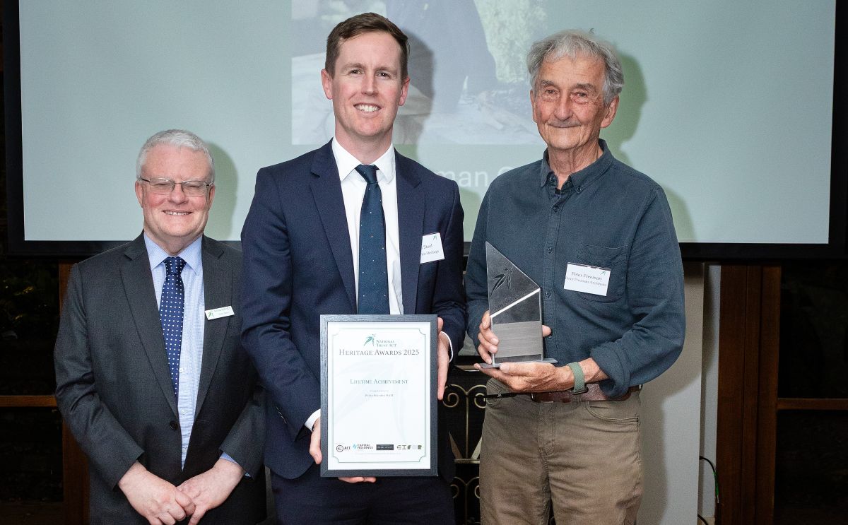 Lifetime Achievement National Trust ACT Awards Peter Freeman architect