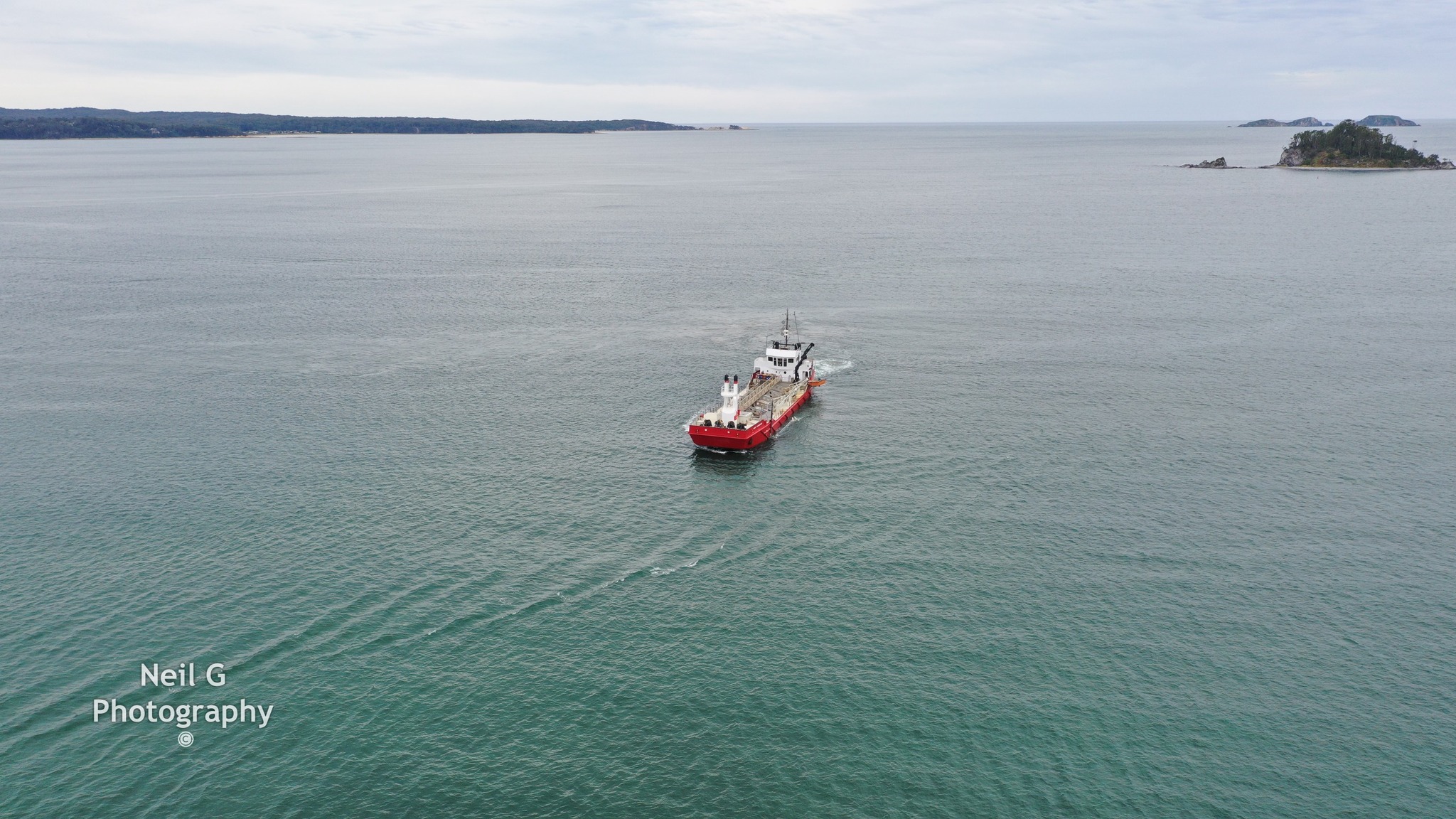 Transport for NSW sand dredger in Batemans Bay Photo Neil G Photography